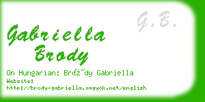 gabriella brody business card